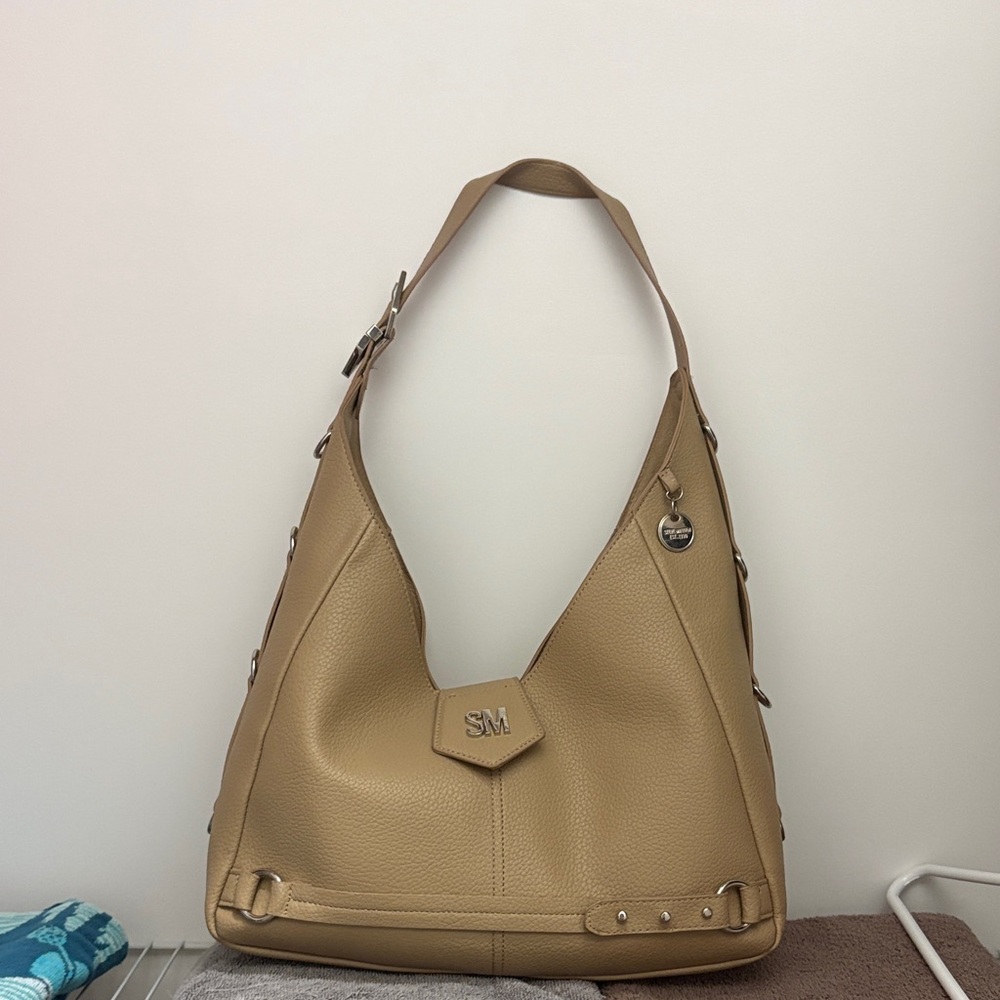 Tan Leather Hobo Bag